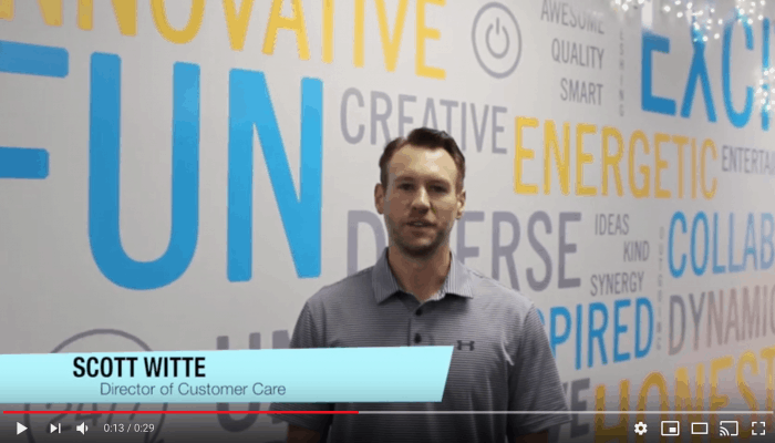 video highlighting team member Scott Witte
