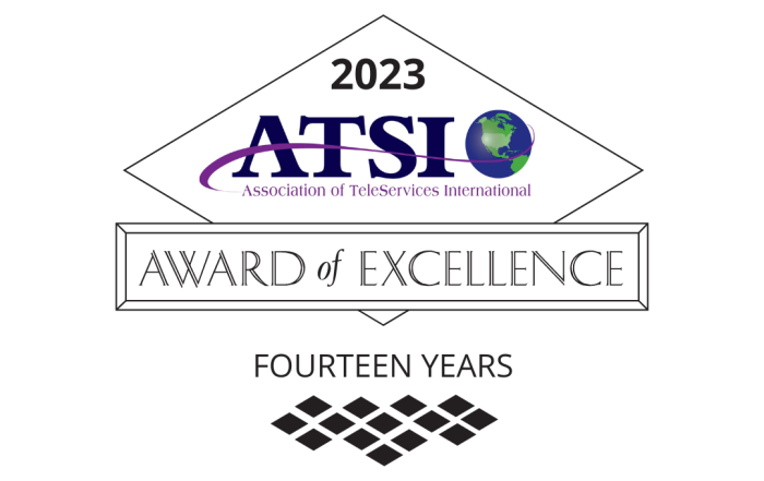 ATSI Award of Excellence - 14th year in a row.